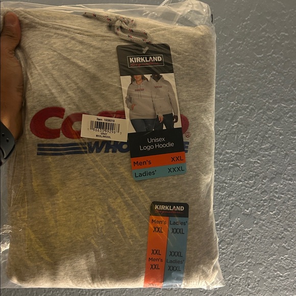 NWT Kirkland Signature Unisex COSTCO WHOLESALE Logo Hoodie, Men size XXL - Picture 2 of 8